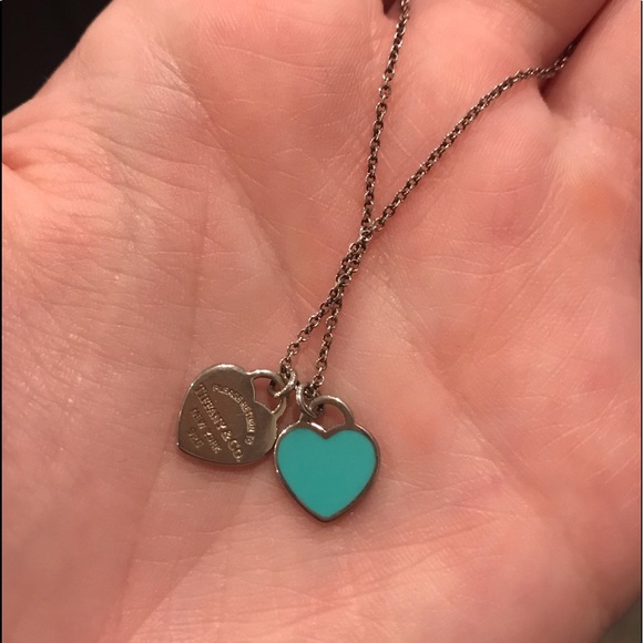Tiffany & Co. Jewelry - Tiffany & Co Mini Double Heart Tag Pendant